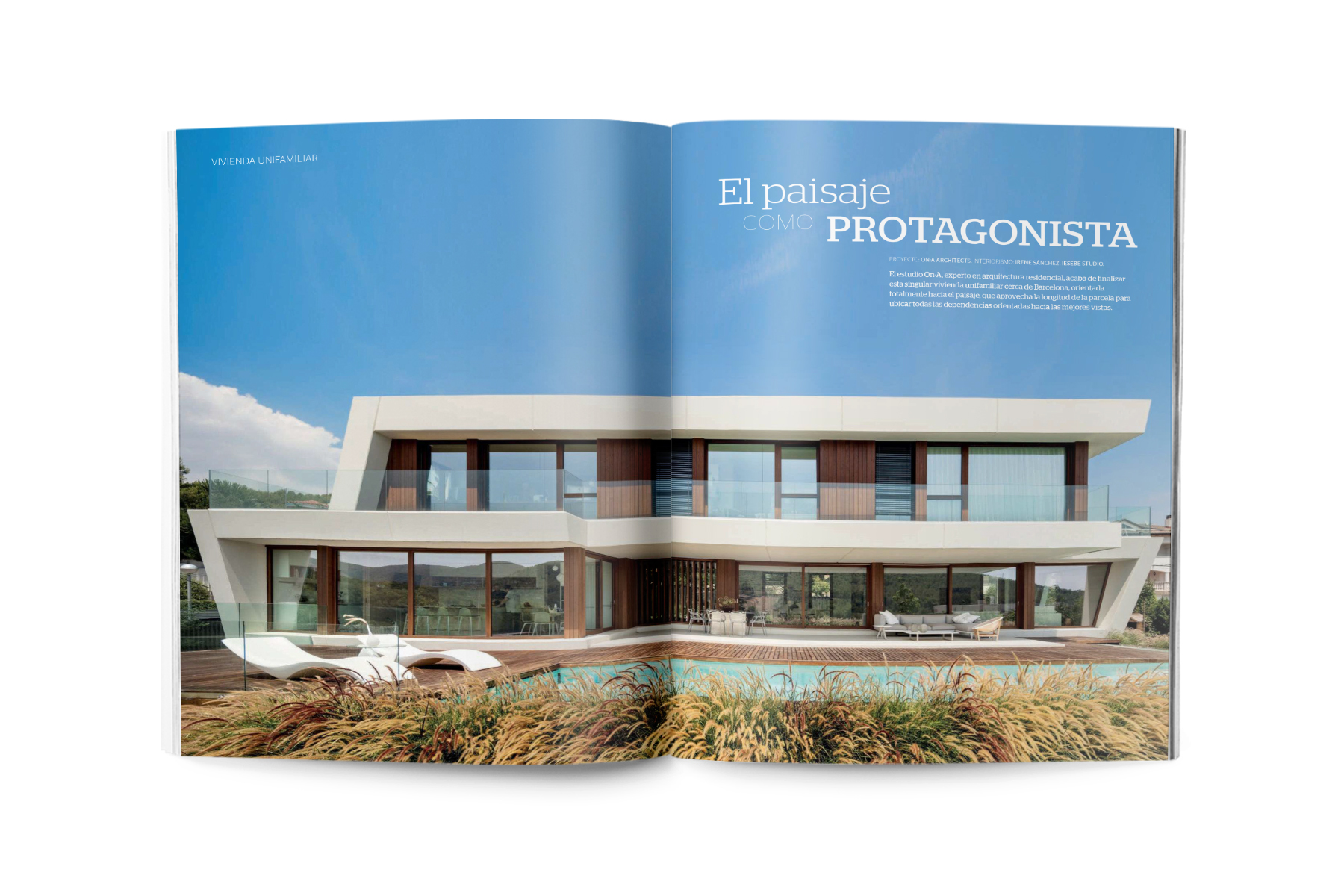 "A house oriented towards landscape " Our residential project Panoramic House has been published in CASA VIVA's magazine number 287.