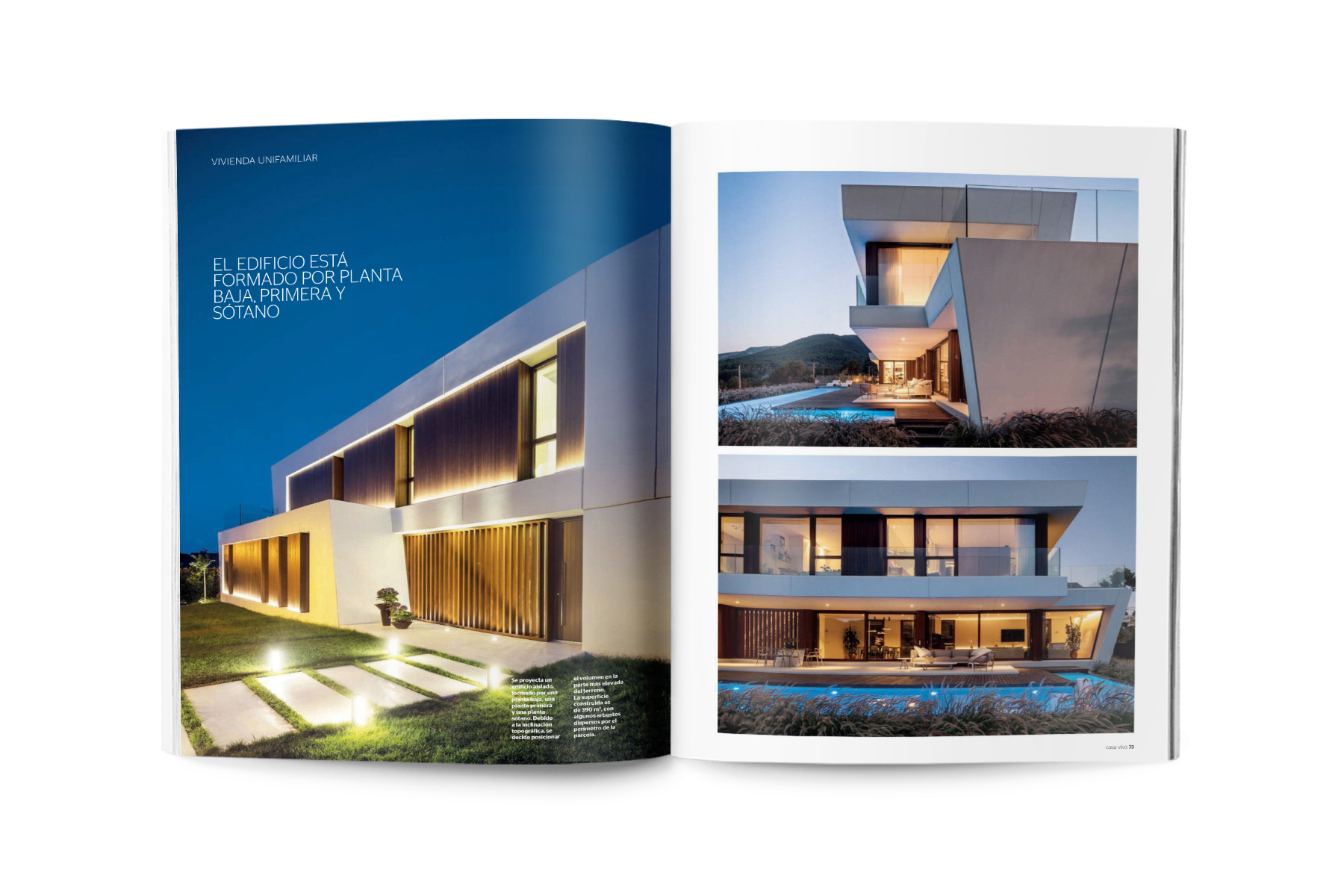 "A house oriented towards landscape " Our residential project Panoramic House has been published in CASA VIVA's magazine number 287.