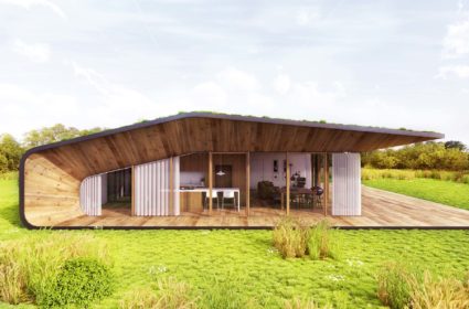 Casa prefabricada, diseño sostenible y la tecnología se unen para crear innovadoras casas prefabricadas ecológicas de madera.