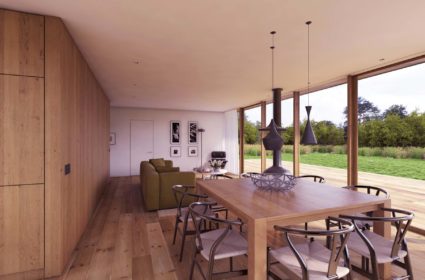 Casa prefabricada, diseño sostenible y la tecnología se unen para crear innovadoras casas prefabricadas ecológicas de madera.