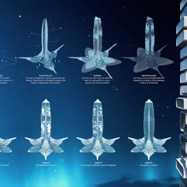 Hermetic City es un estudio experimental para colonizar ambientes extremos con una huella reducida. La propuesta prevé un nuevo tipo de hábitat que pueda satisfacer las necesidades básicas para que la vida humana tenga lugar en entornos hostiles.