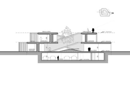 En pleno parque natural de Catalunya, se sitúa una parcela a modo de gran mirador con una vivienda unifamiliar.