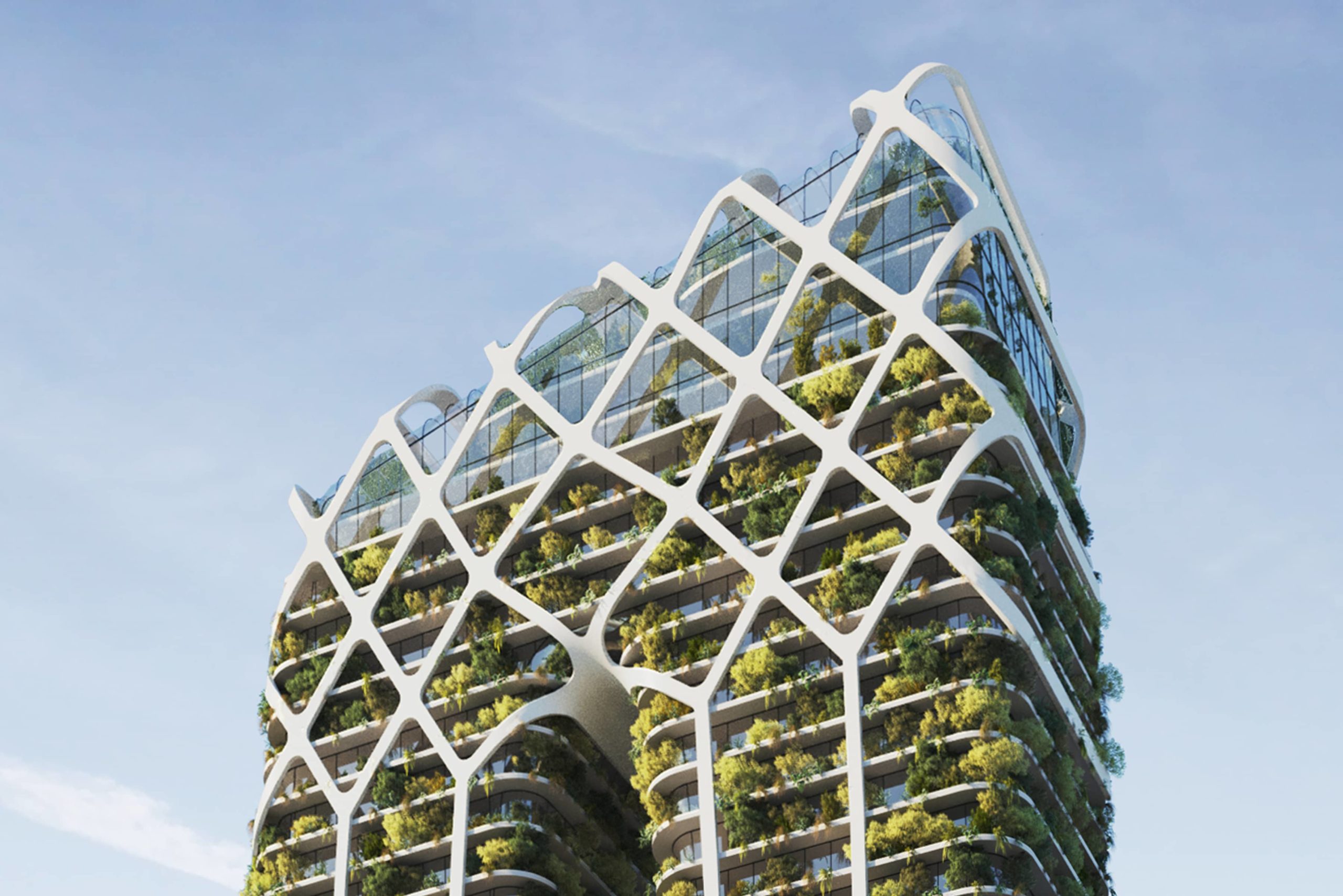 Proyecto que utilizamos la bioarquitectura para crear un edificio green de lujo y para conectar de nuevo con la naturaleza en espacios urbanos.
