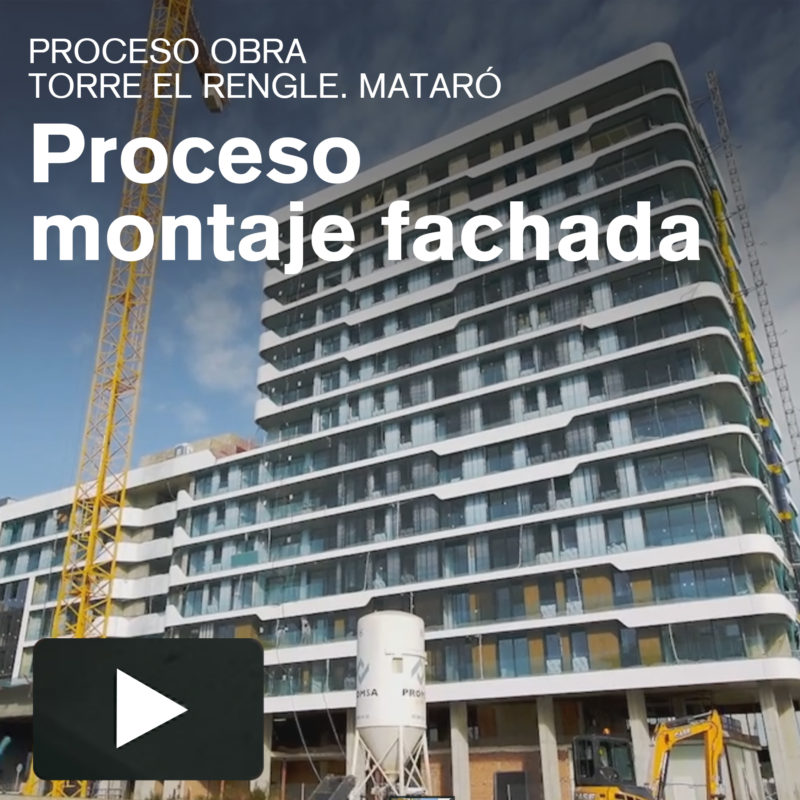 EL RENGLE TOWER CONSTRUCTION PROCESS. ASSEMBLY OF THE FACADE