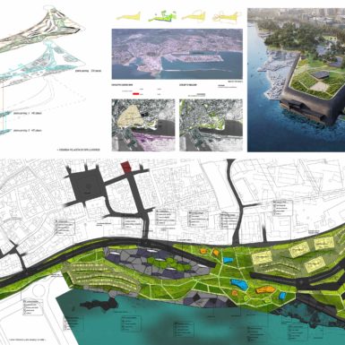 Llano Amarillo Waterfront es una propuesta de re-estructuración urbana en Algeciras que busca aproximarse al mar a través de una topografía.