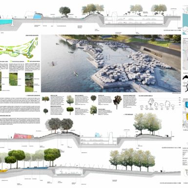 Llano Amarillo Waterfront es una propuesta de re-estructuración urbana en Algeciras que busca aproximarse al mar a través de una topografía.