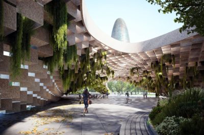 The Green Shadow es una propuesta para explorar el potencial de las estructuras sostenibles en zonas urbanas