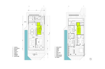 Localizado en una zona residencial, el proyecto con estructura prefabricada en madera y gestión BIM, se orienta a las mejores vistas.