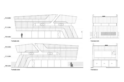 Localizado en una zona residencial, el proyecto con estructura prefabricada en madera y gestión BIM, se orienta a las mejores vistas.