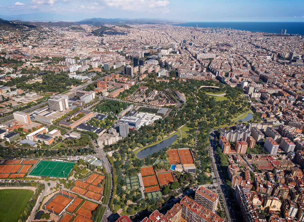 Convertir el Camp Nou en un parque es la propuesta para la ciudad de Barcelona y utilizar la bioarquitectura como estrategia de renaturalizacion.