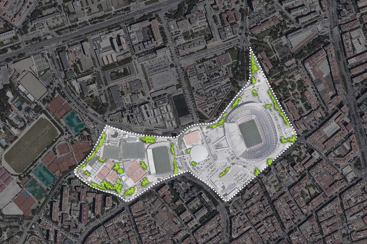 Convertir el Camp Nou en un parque es la propuesta para la ciudad de Barcelona y utilizar la bioarquitectura como estrategia de renaturalizacion.