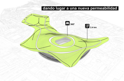 Convertir el Camp Nou en un parque es la propuesta para la ciudad de Barcelona y utilizar la bioarquitectura como estrategia de renaturalizacion.