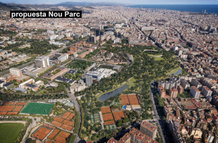 Convertir el Camp Nou en un parque es la propuesta para la ciudad de Barcelona y utilizar la bioarquitectura como estrategia de renaturalizacion.