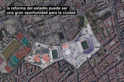 Convertir el Camp Nou en un parque es la propuesta para la ciudad de Barcelona y utilizar la bioarquitectura como estrategia de renaturalizacion.