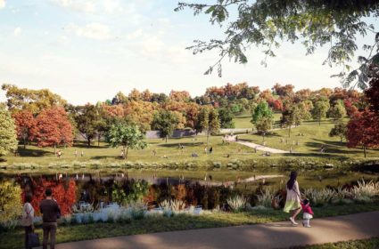 Convertir el Camp Nou en un parque es la propuesta para la ciudad de Barcelona y utilizar la bioarquitectura como estrategia de renaturalizacion.