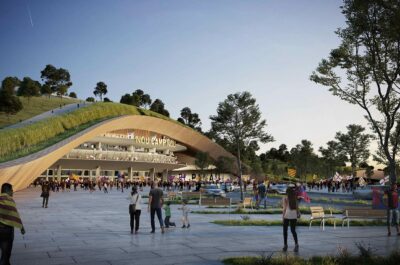 Convertir el Camp Nou en un parque es la propuesta para la ciudad de Barcelona y utilizar la bioarquitectura como estrategia de renaturalizacion.