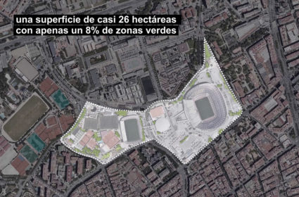 Convertir el Camp Nou en un parque es la propuesta para la ciudad de Barcelona y utilizar la bioarquitectura como estrategia de renaturalizacion.