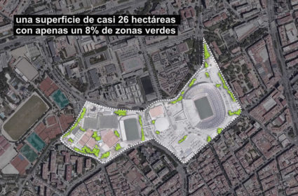 Convertir el Camp Nou en un parque es la propuesta para la ciudad de Barcelona y utilizar la bioarquitectura como estrategia de renaturalizacion.