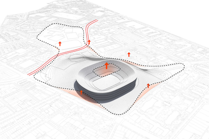 Convertir el Camp Nou en un parque es la propuesta para la ciudad de Barcelona y utilizar la bioarquitectura como estrategia de renaturalizacion.