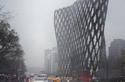 Realizado gracias a la arquitectura paramétrica, el edificio Smart Mesh experimenta nuevas formas arquitectónicas, creando espacios únicos.