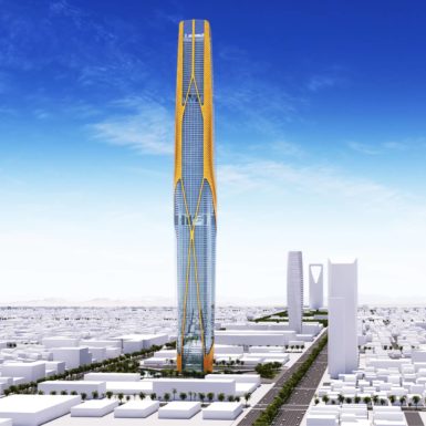 The Blade Tower incorpora mecanismos de energías renovables, siguiendo un sistema modular de paneles diseñados paramétricamente.