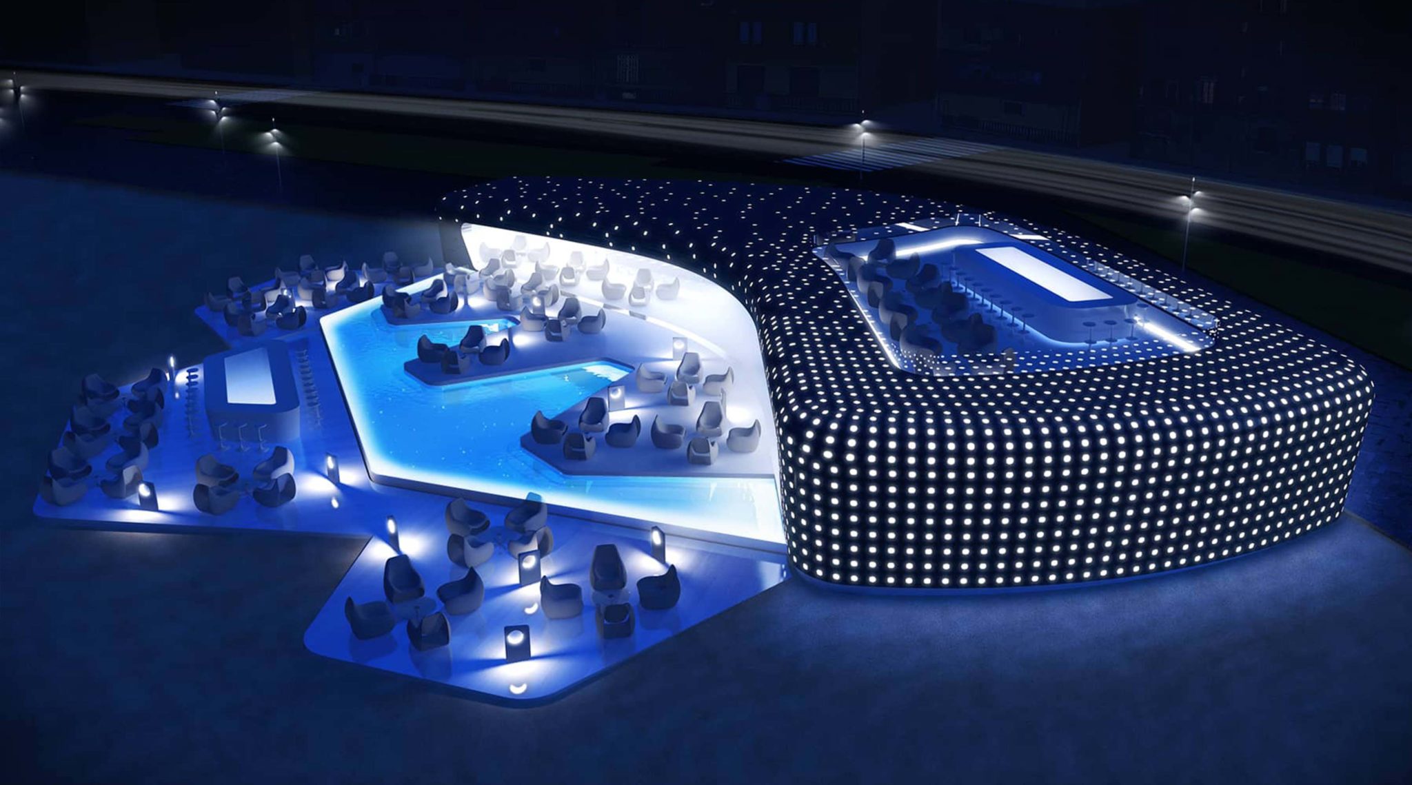 The proposal for the Café del Mar in Roses (Girona) came on the heels of the 5 Senses Lounge Bar in Empuriabrava.