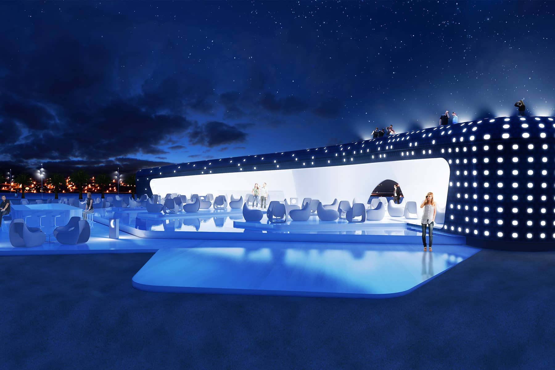 The proposal for the Café del Mar in Roses (Girona) came on the heels of the 5 Senses Lounge Bar in Empuriabrava.