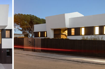 A single-family home, located outside Barcelona. The elevation and topography put the city at your feet and offer views of the sea.
