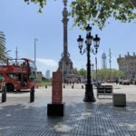 model festival intervention barcelona - Colon-izar el puerto