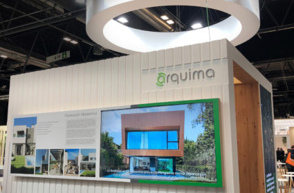 ON-A en REBUILD 2023, apostando por la Innovación, la Industrialización y la sostenibilidad. Stand ARQUIMA.