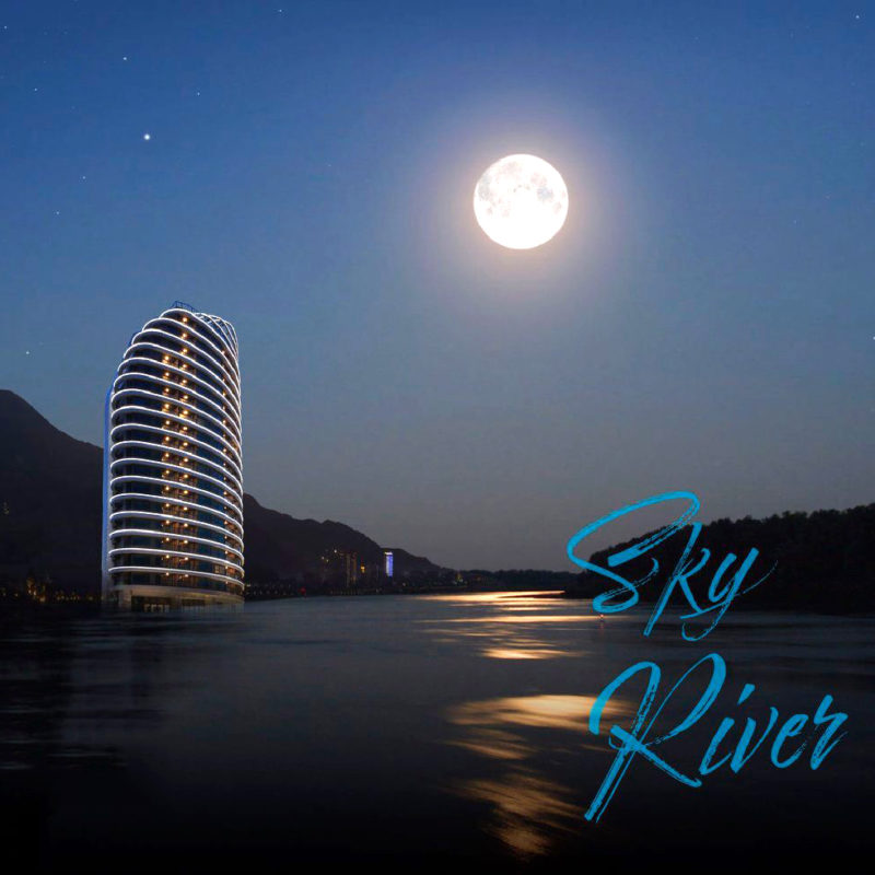 Inauguration of Sky River <br>in Taipei on the banks of the Tamsui River